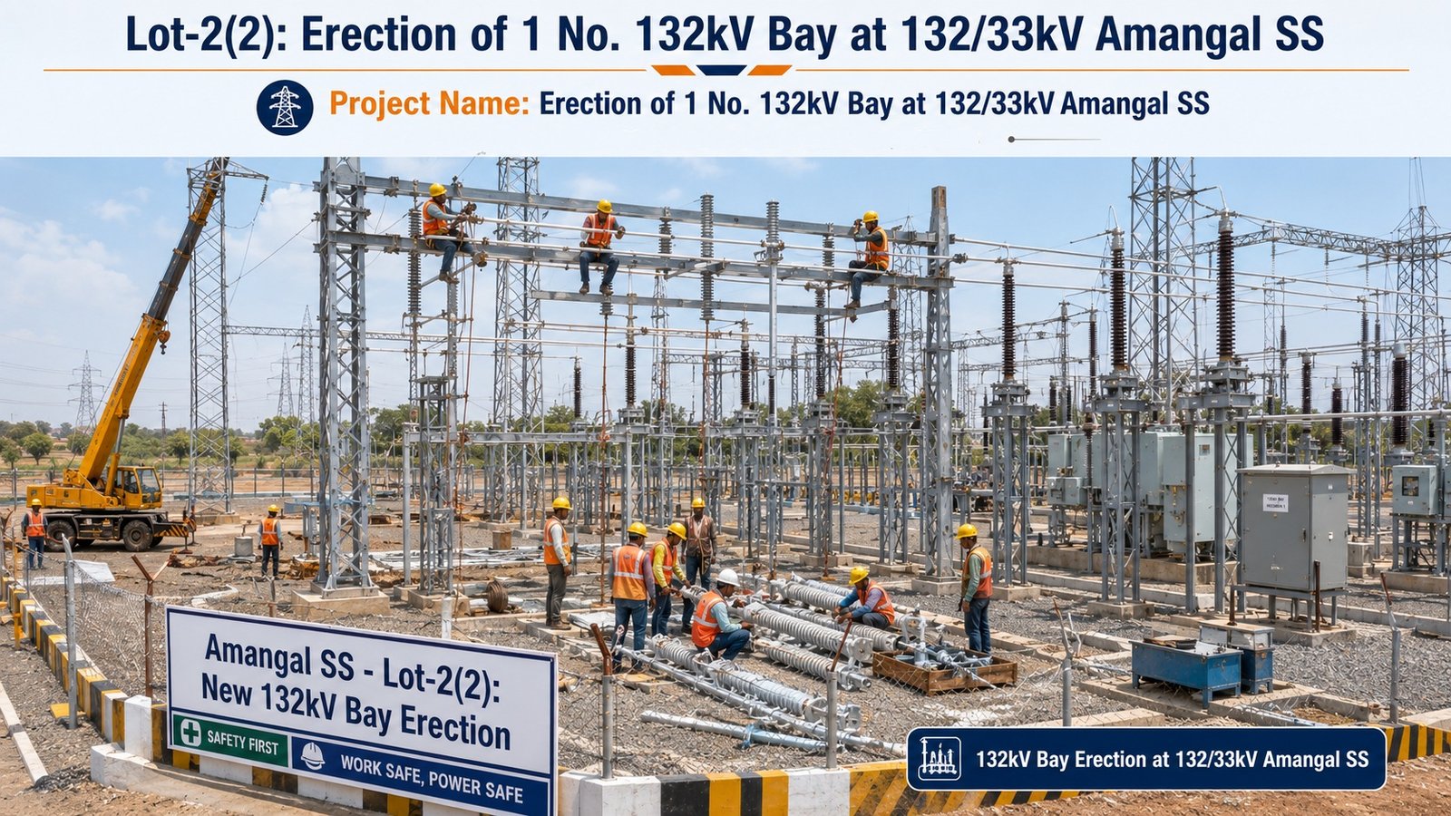 Lot 2 Erection of 1 No. 132kV Bay at 132/33kV Amangal SS — SLN Innovative Infra Pvt Ltd